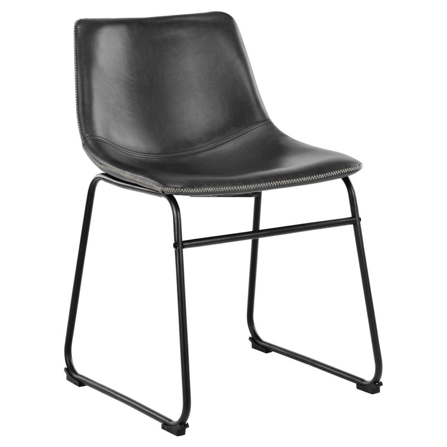 ebuy24 Oregon Esszimmerstuhl PU Kunstleder Schwarz günstig online kaufen