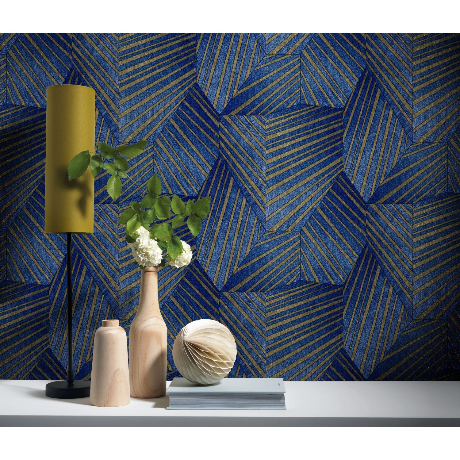 Erismann Vliestapete Elle Decoration Grafik Blau FSC® kaufen bei OBI