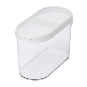 Transparenter SmartStore Trockenvorratsbehälter Flip, 1,1 Liter, für Lebensmittelaufbewahrung.