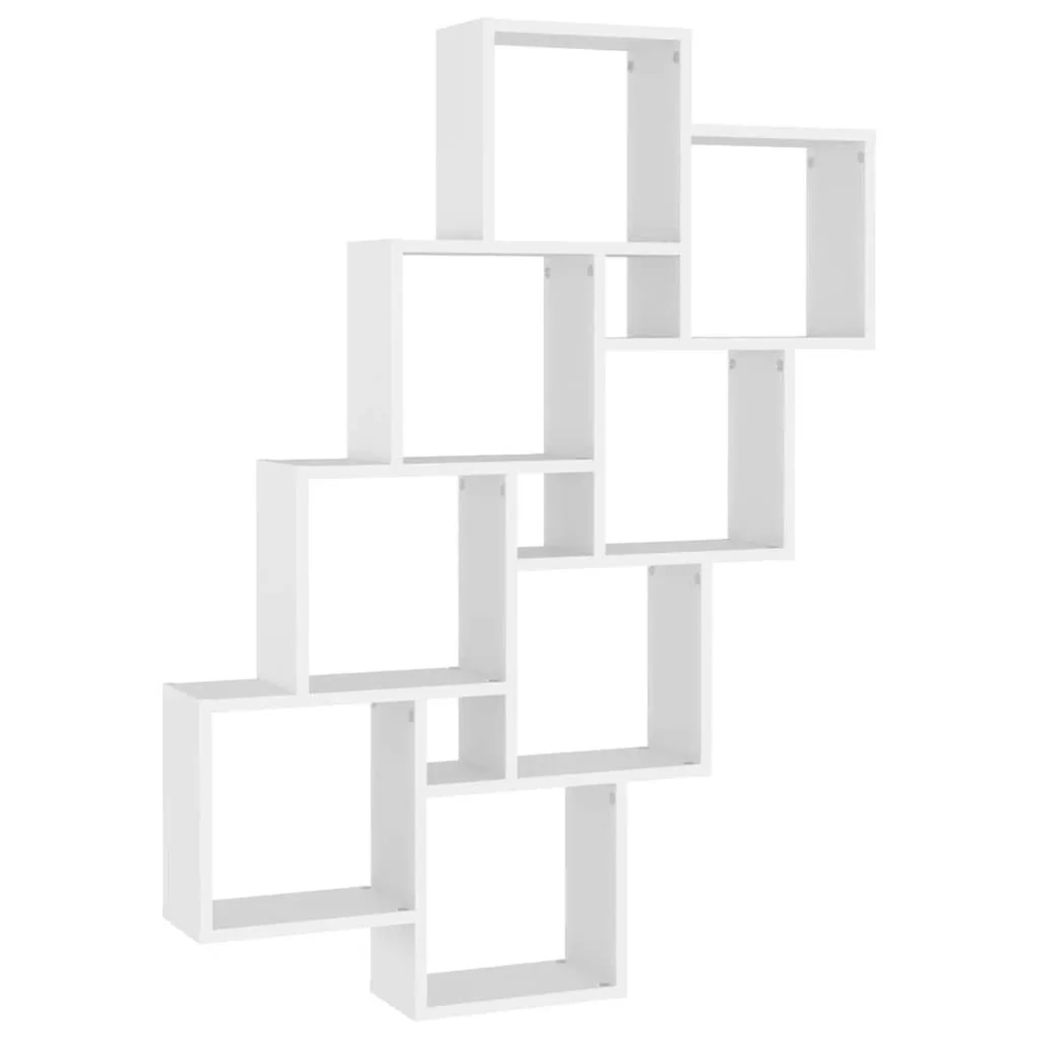 vidaXL Würfelregal Weiß 90x15x119 cm Holzwerkstoff 807178