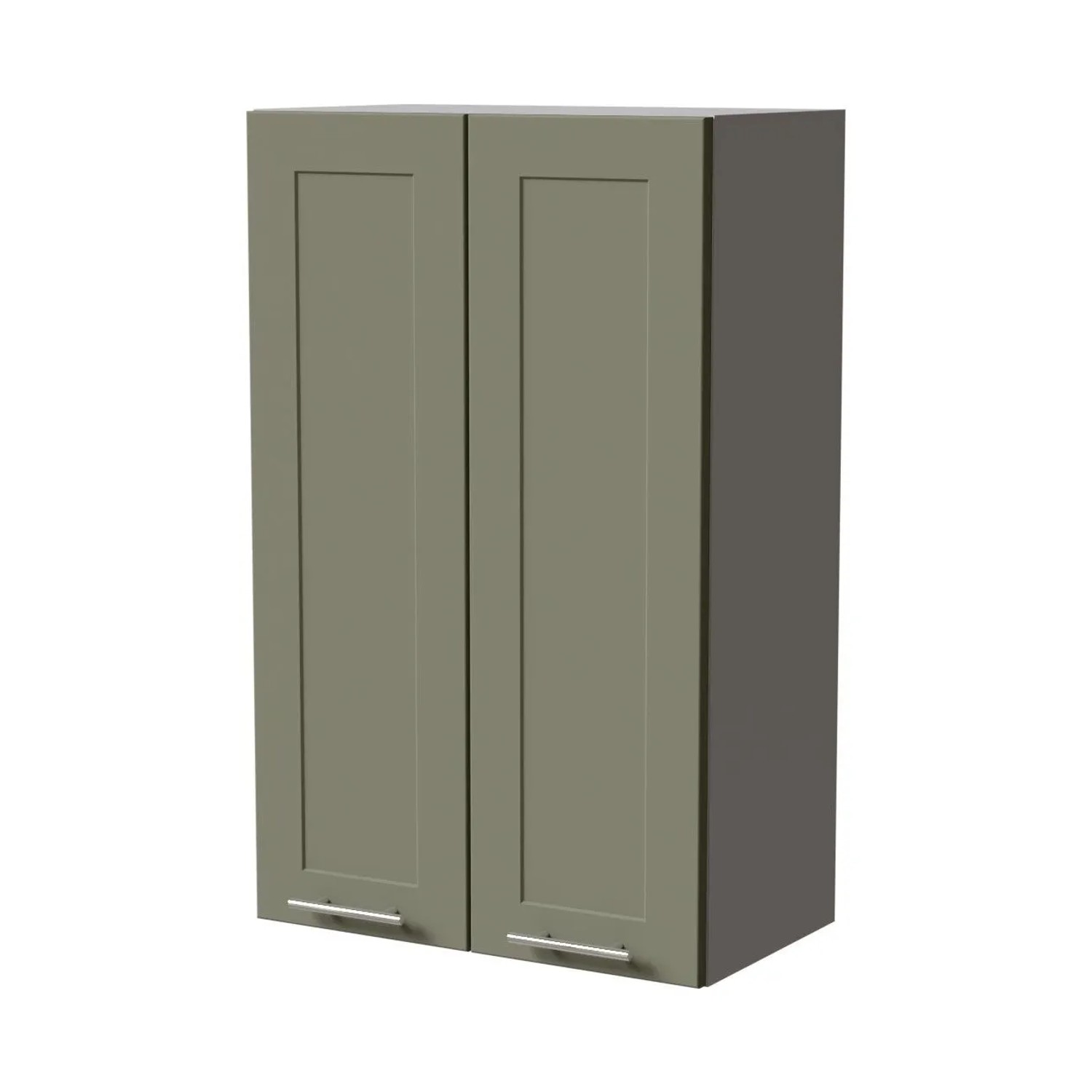 Feldmann-Wohnen Hängeschrank Oslo W4/60 Grau / Reed Green Matt 60 / 32,5 / 96cm