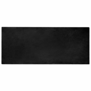 vidaXL Kunstfell Hasen Teppich Olite Schwarz 80 x 200 cm Polyester 42021721