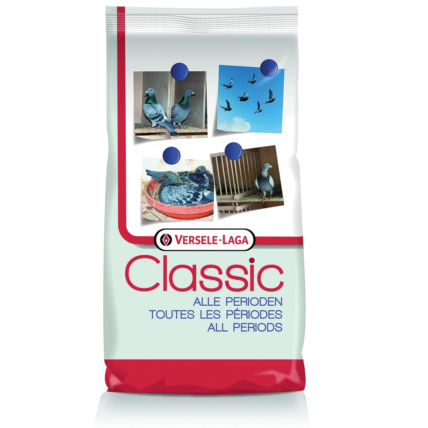 Versele-Laga Classic 4 Jahreszeiten Taubenfutter, 20 kg Sack für vitales Geflügel.