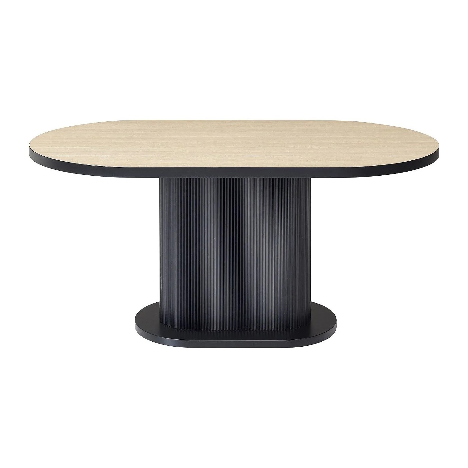 Vente-unique Esstisch Calieno Schwarz  Naturfarben Hell 160 cm