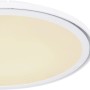 Weiße LED-Deckenleuchte Samu, Ø 50cm, aus Metall. Dimmbar und mit Farbwechsler.