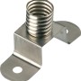 Stegfassung E10 in Silber für Lampeninstallationen.