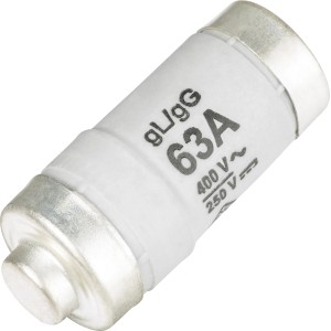 D02/E18 Sicherung, 63A, träge, 10er-Pack für Schmelzsicherungen.