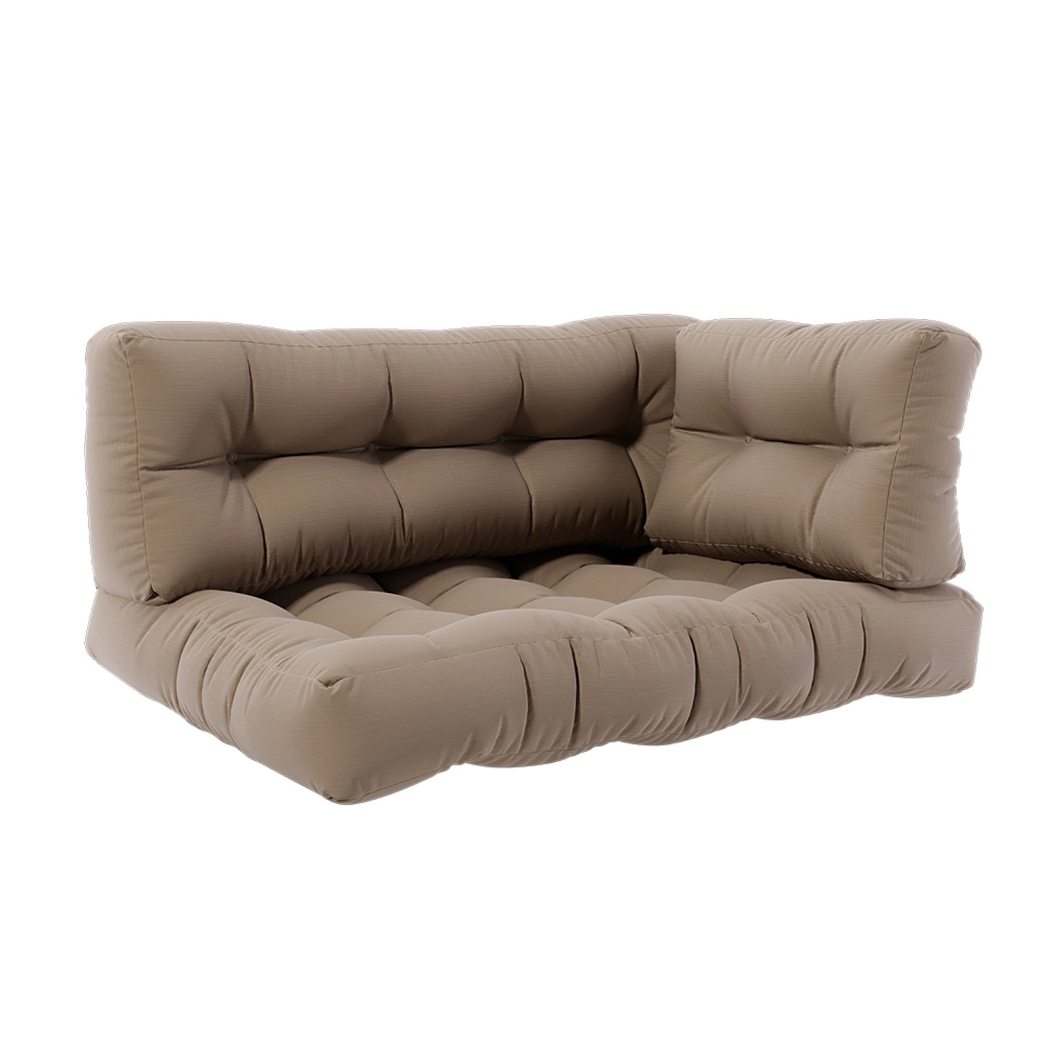 Vicco Palettenkissen Set Stone 120 x 80 cm 3 Teile Flocken