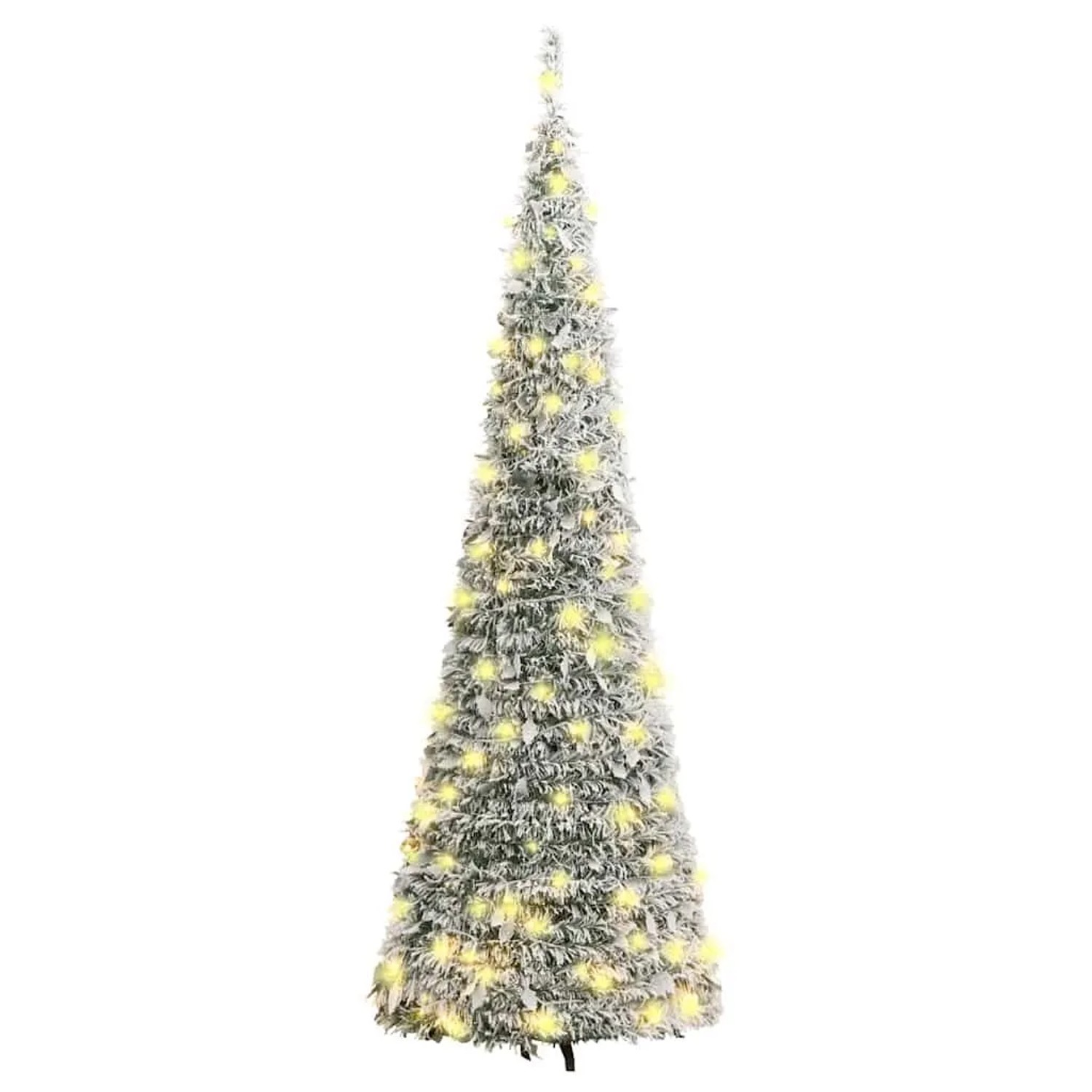 vidaXL Pop-Up-Weihnachtsbaum Künstlich Beschneit 150 LEDs 180 cm 357758