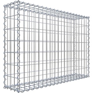 Gabiona Gabionenkorb, 70x100x20 cm, Maschenweite 5x10 cm, Drahtkorb für Einfassungen und Mauersysteme.