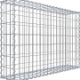 Gabiona Gabionenkorb, 70x100x20 cm, Maschenweite 5x10 cm, Drahtkorb für Einfassungen und Mauersysteme.