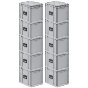 PROREGAL Spar Set 10x Eurobox Nextgen Portable HxBxT 335 x 30 x 40 cm 30 Liter Eurobehälter Transportbox Transportbehälter Stapelbehälter