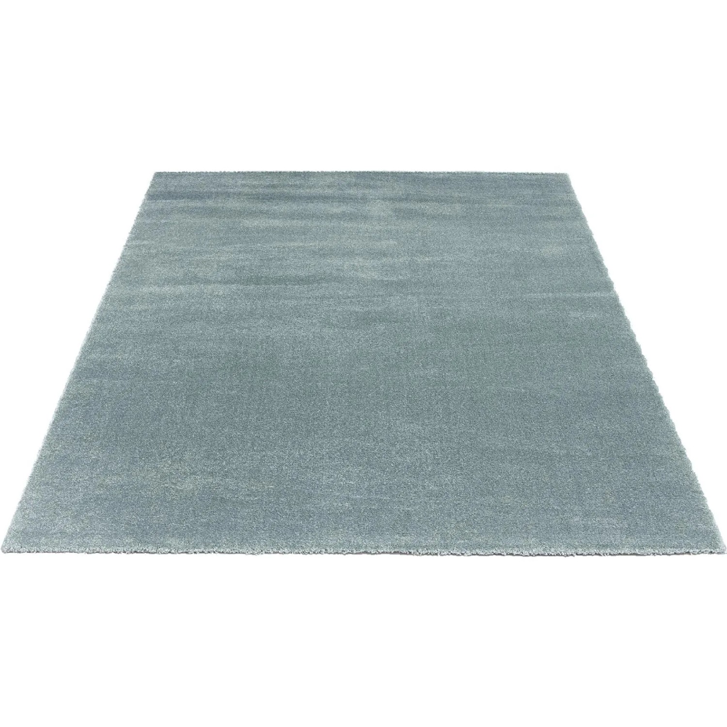 Floornovo Kurzflor Teppich Blau Einfarbig 170 x 120 cm günstig online kaufen