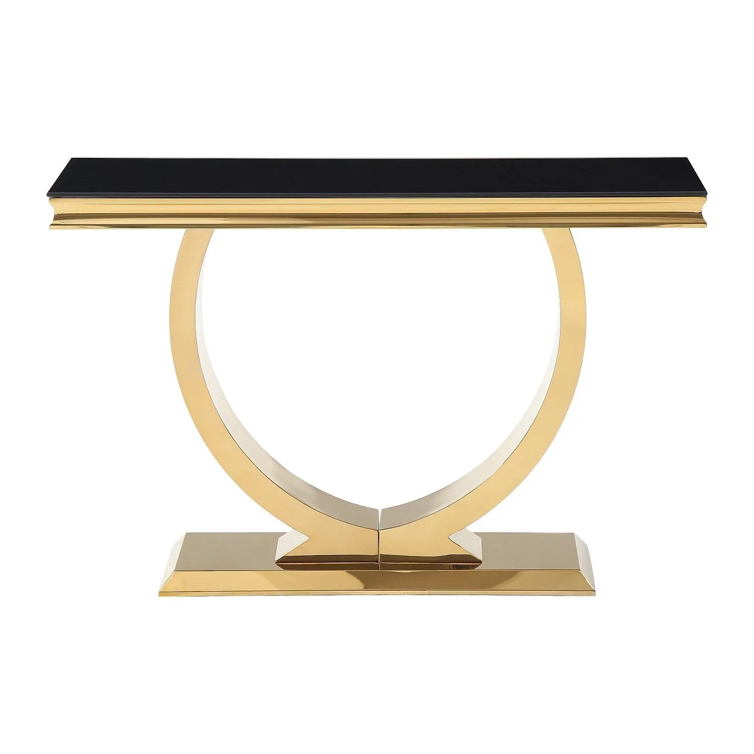 Vente-unique Konsolentisch Rowan Schwarz  Goldfarben 120 cm