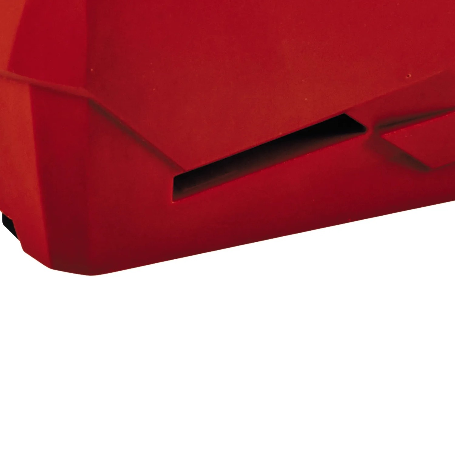 Detailaufnahme des roten Einhell Akku-Tackers TC-CT 3,6 Li.