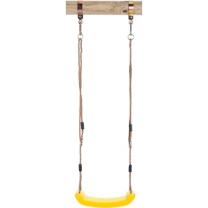 SwingKing Schaukelsitz Gelb, Kunststoff-Schaukel für Gartenspielgeräte.