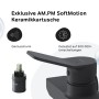 AM.PM Duscharmatur Hit, schwarze Mischbatterie mit SoftMotion Keramikkartusche.