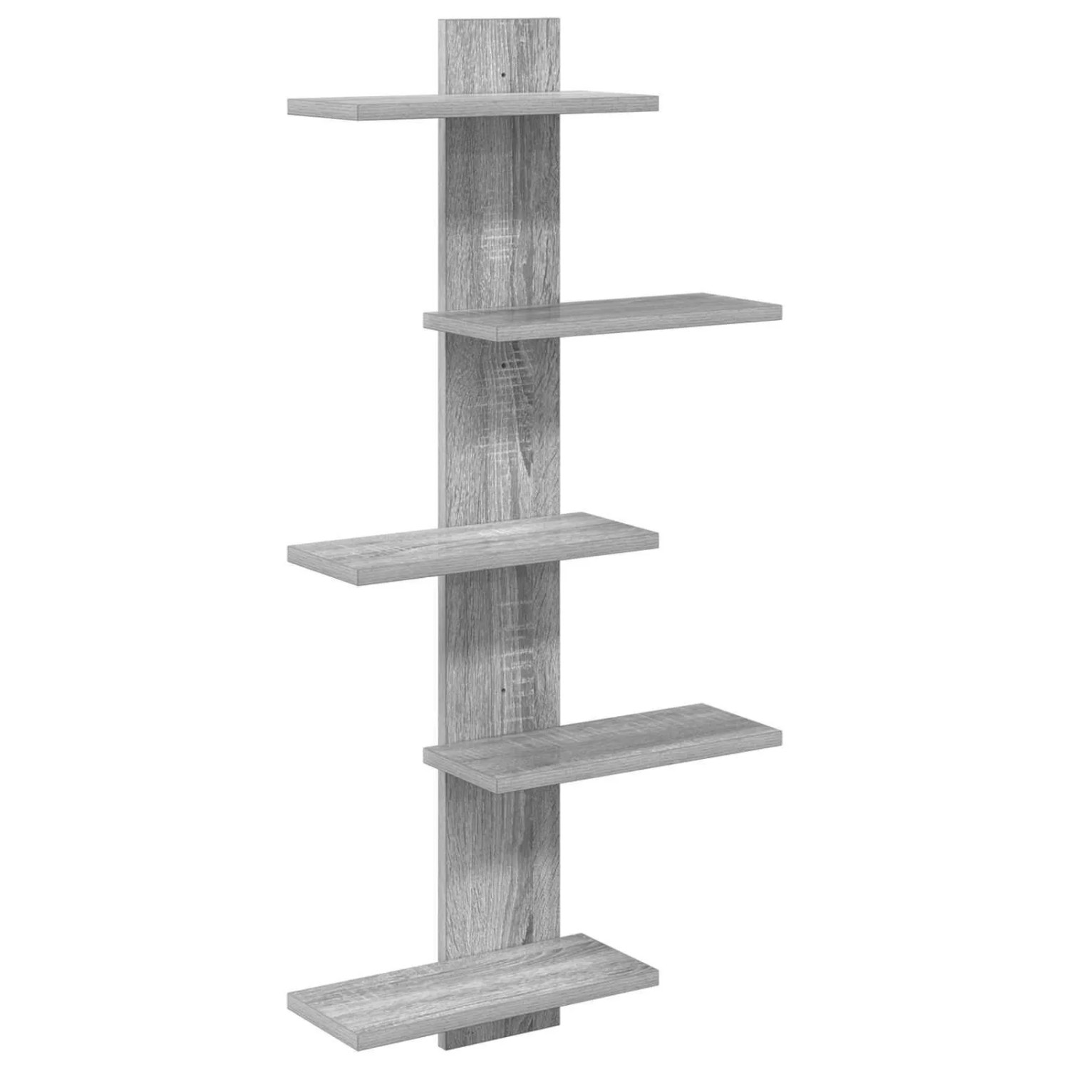 vidaXL Wandregal Sonoma-Grau 48,5 x 15 x 101 cm Holzwerkstoff 8012201