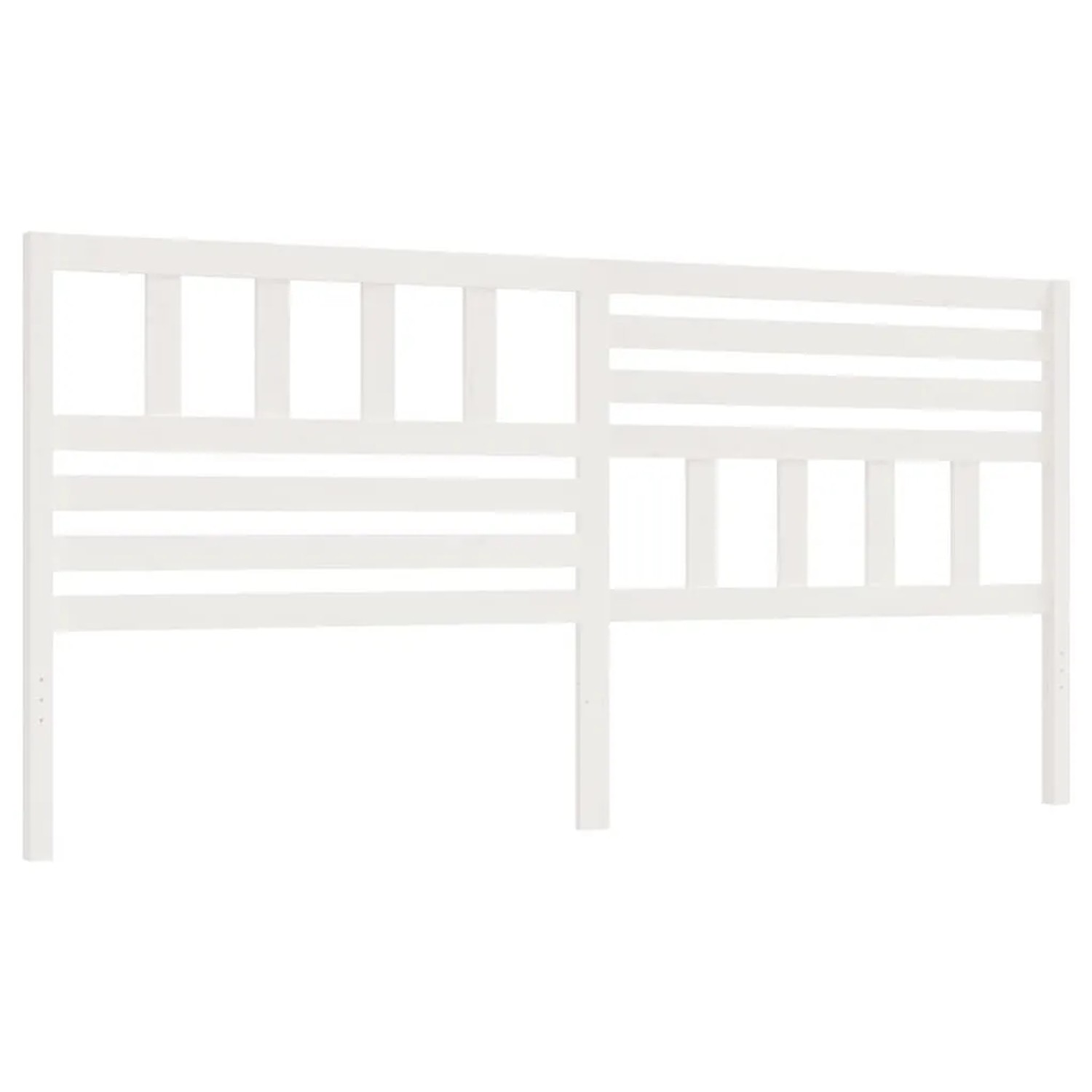 Thumbnail - vidaXL Kopfteil Weiß 186x4x100 cm Massivholz Kiefer 814160