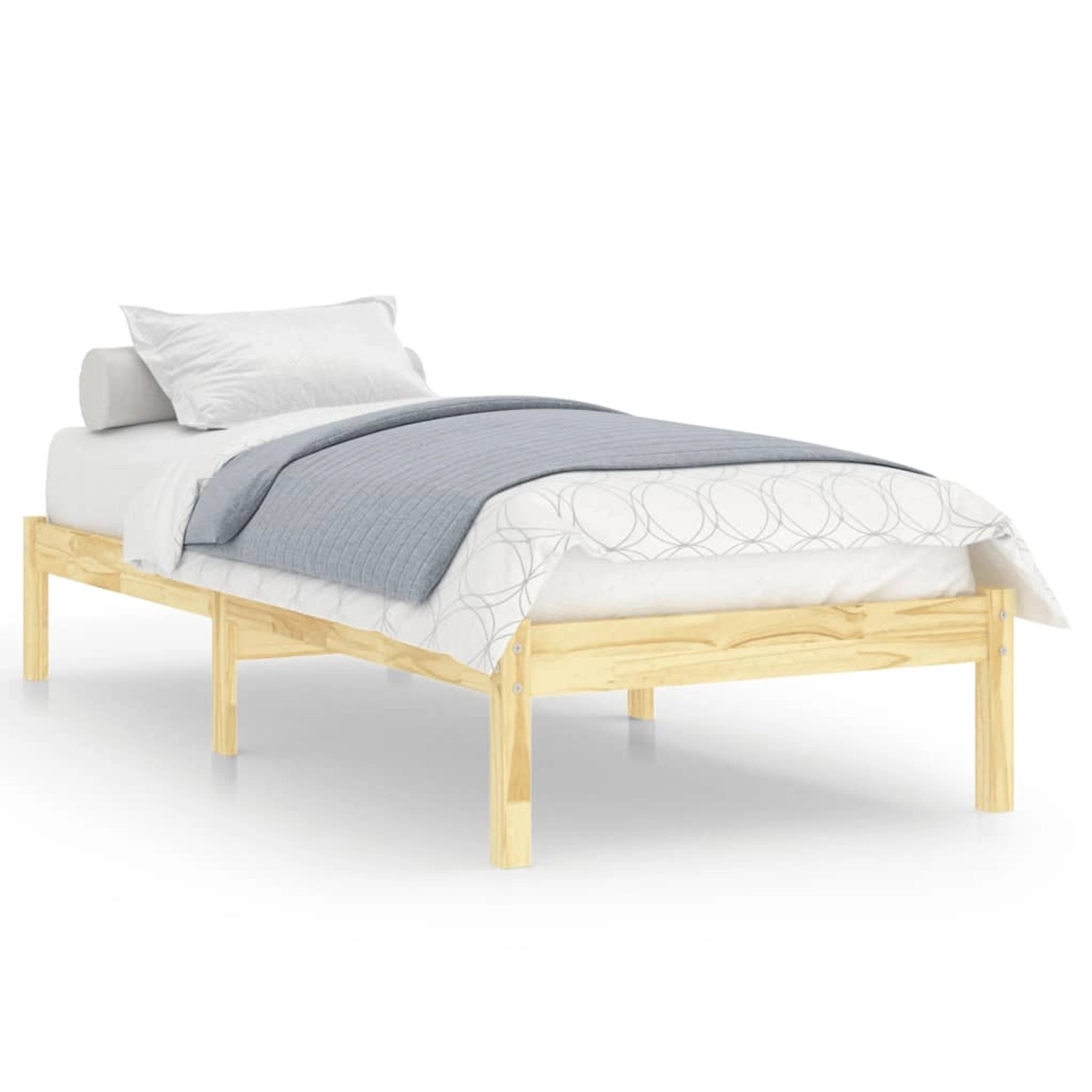 vidaXL Massivholzbett 75x190 cm 2FT6 Small Single1132260 günstig online kaufen