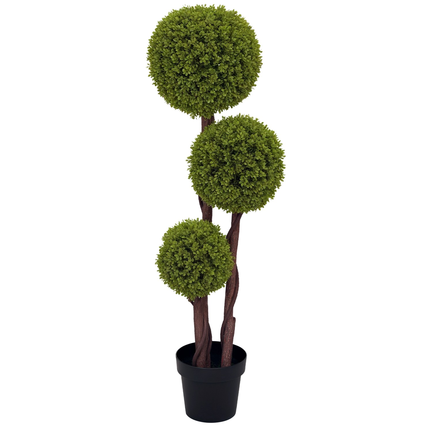 HOMCOM Kunstpflanze Kunststoff Zement  19,5L x 19,5B x 115H cm