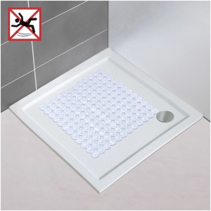 Weiße Wenko Duscheinlage Belem 54x54 cm für mehr Sicherheit in der Dusche.