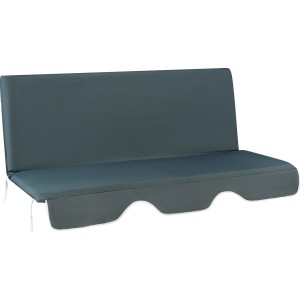 Taubenblaues Ersatz-Sitzkissen für Pertiba Hollywoodschaukel. Auflagen für Gartenschaukel.