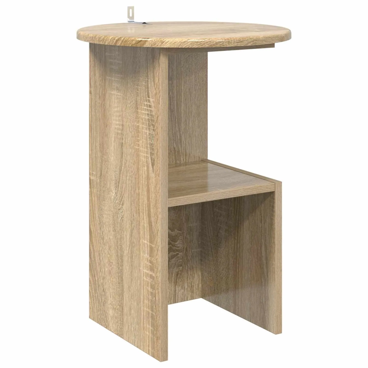 vidaXL Beistelltisch Sonoma-Eiche Ø 39,5 x 55 cm Holzwerkstoff 8001039