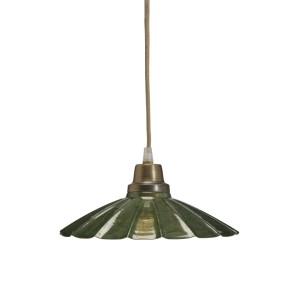 Grüne PR Home Emmi Pendelleuchte mit Textilkabel, Lampen für skandinavisches Design.