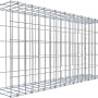 Gabiona Anbaukorb Typ 2, 50x100x20cm, Maschenweite 5x10cm, Drahtgitter, galvanbeschichtet.