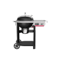 Weber Performer Smart Holzkohlegrill 57 cm, schwarz, mit Seitentisch, Rädern und digitalem Display.