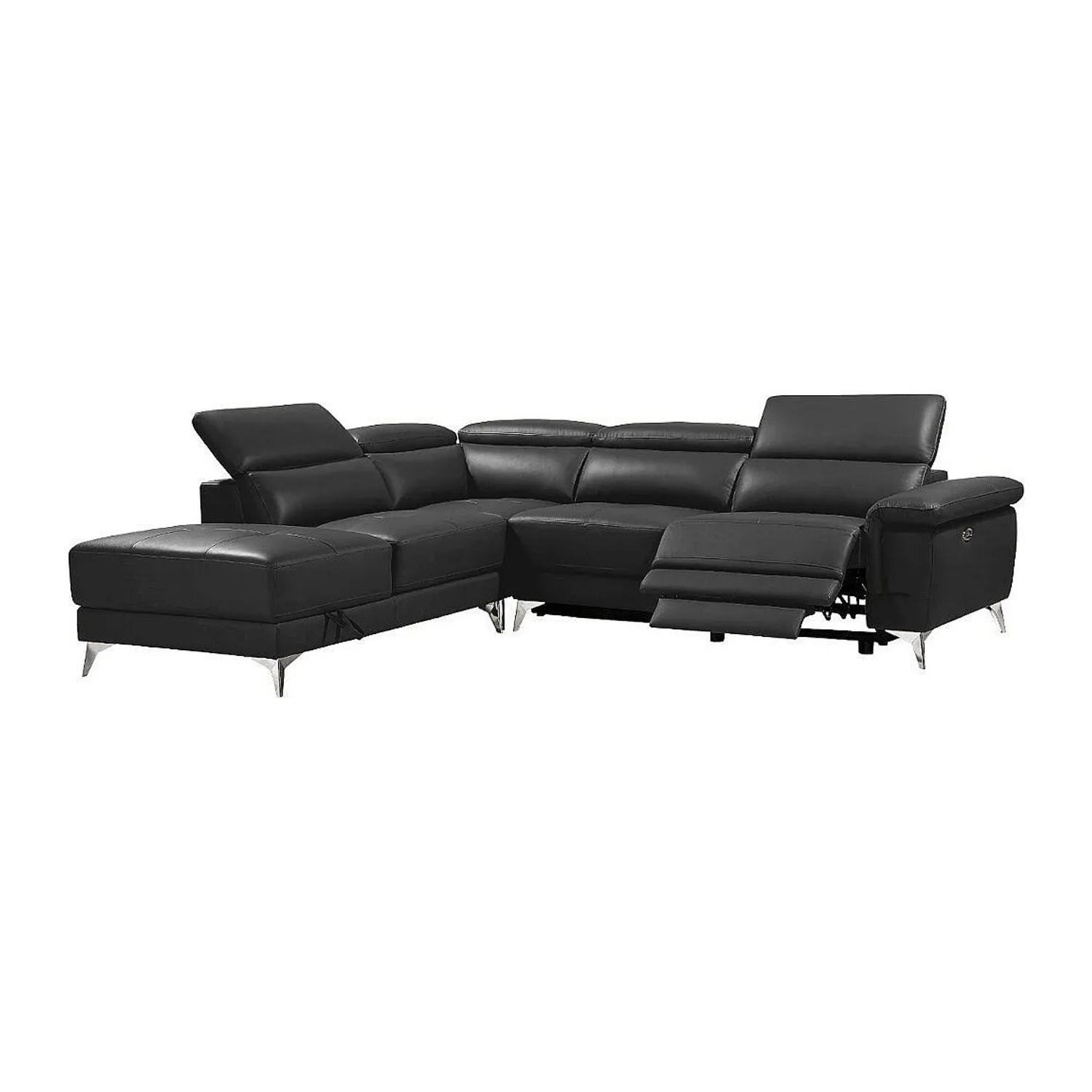 Vente-unique Relaxsofa Pascaline Anthrazitgrau 277 cm