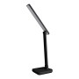 Schwarze LED-Tischleuchte Mover von Näve, moderne Schreibtischlampe mit verstellbarem Licht.