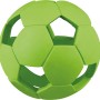 Grüner Jollypaw Lochball aus Naturgummi, 7 cm Durchmesser, befüllbares Apportierspielzeug für Hunde.