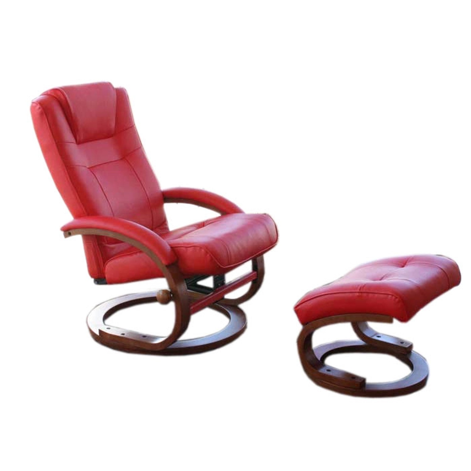 MCW Relaxsessel Aprilia mit Hocker Rot günstig online kaufen