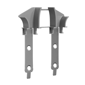 Weißer Bauheld Einlauftrichter (17mm) für Rollladenführung, 1 Paar.