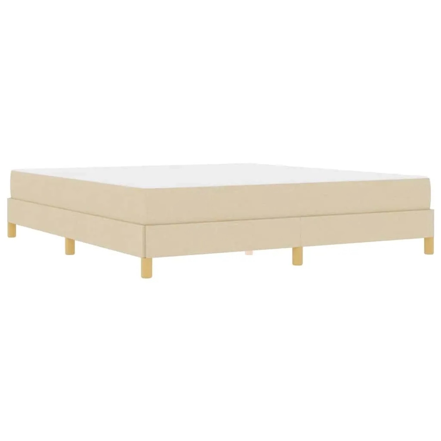vidaXL Boxspringbett Creme 180 x 200 cm Stoff 3398589 günstig online kaufen