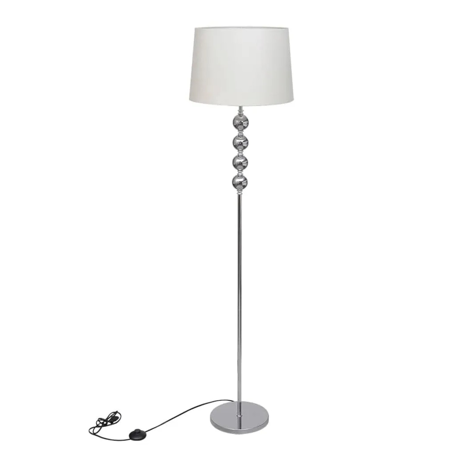vidaXL Stehlampe Stehleuchte Lampe Leuchte Standleuchte weiß 240904