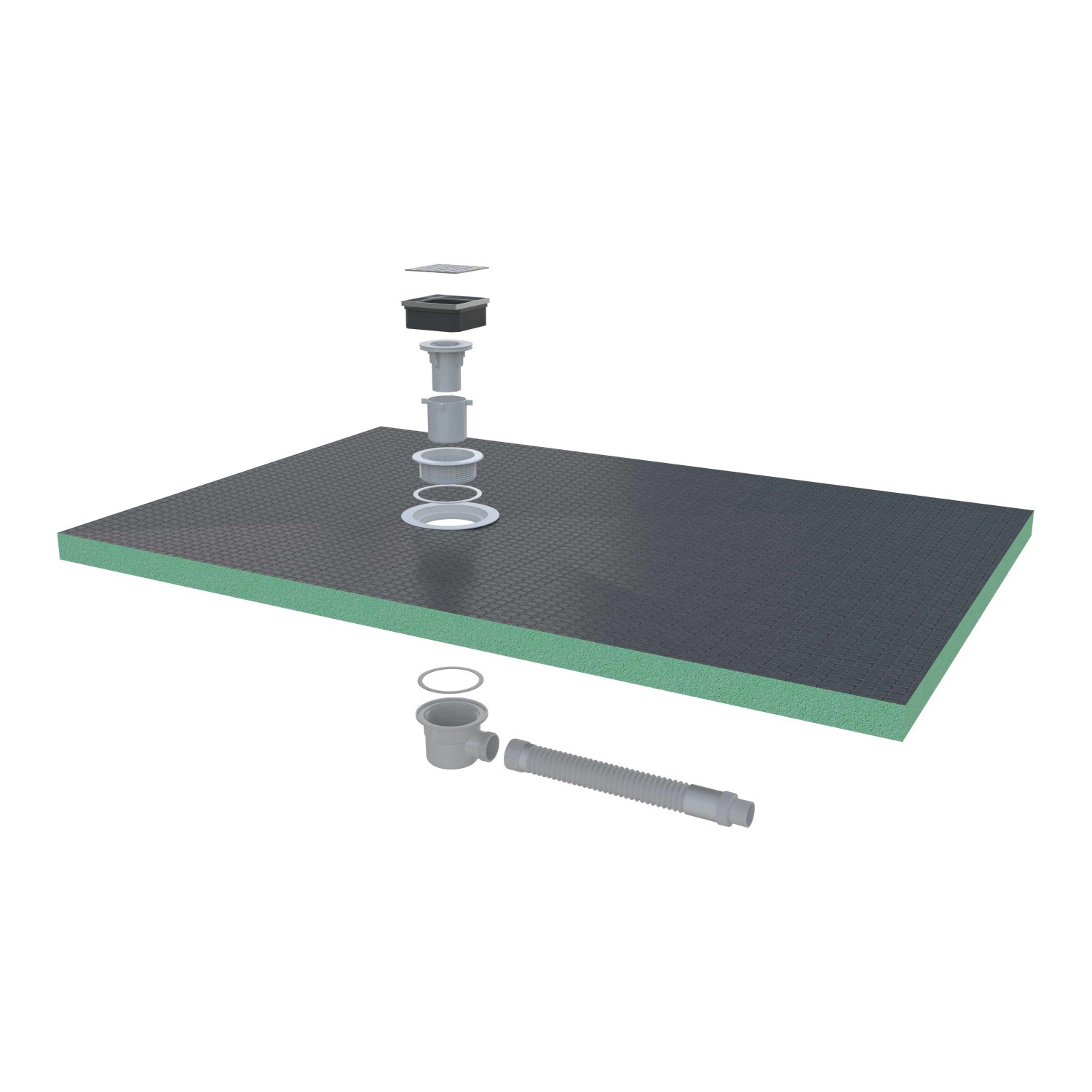 AICA 120x80cm XPS Platten 4cm Duschwanne Duschtasse Duschplatte Fliesenplat günstig online kaufen