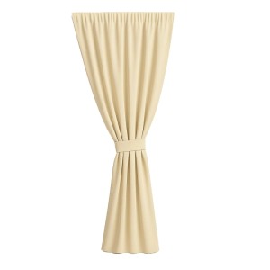 Beiger Setgarden Outdoor Vorhang, 155x240 cm, für Balkon oder Terrasse.