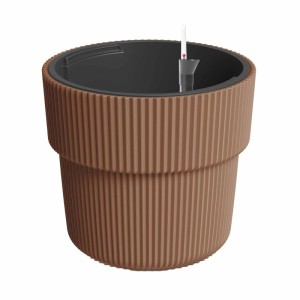 VidaAtHome.de Design-Pflanzgefäß VYLU ø 40cm mit Bewässerungseinsatz Braun