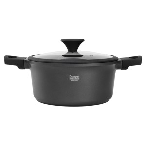 Gourmesto Kochtopf Black Line in Schwarz &Oslash ca. 24cm