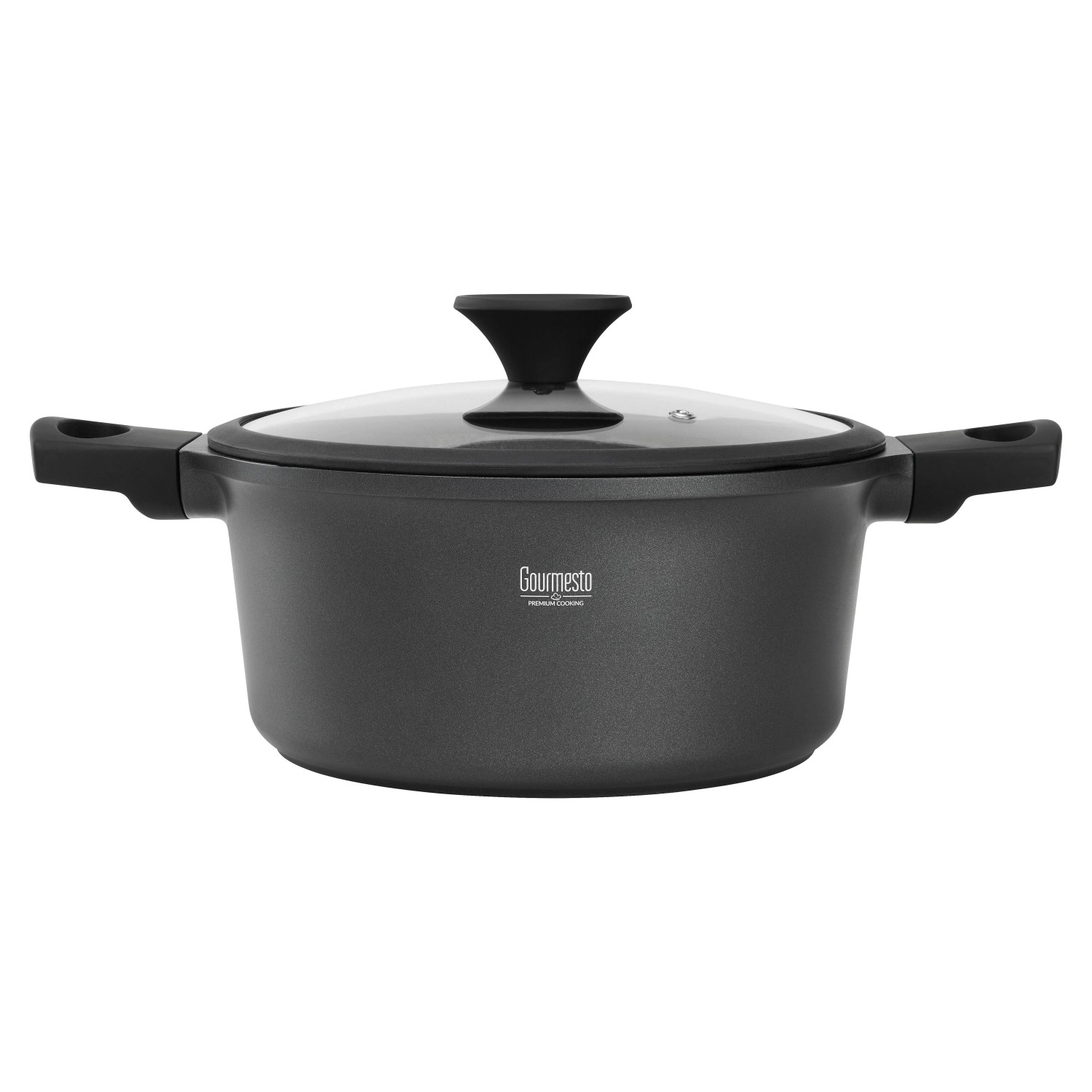 Gourmesto Kochtopf Black Line in Schwarz Ø ca. 24cm