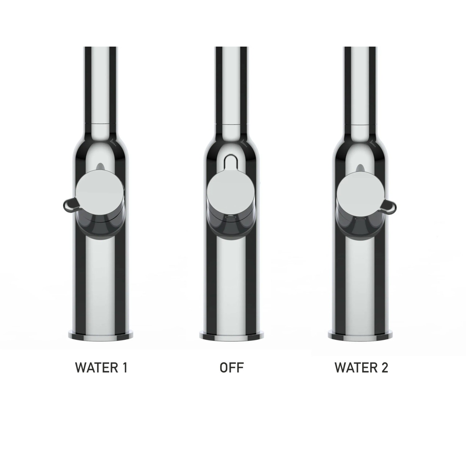 VIZIO Küchenarmatur, 4-Wege Wasserhahn in Schwarz Matt, verschiedene Wasser Einstellungen.
