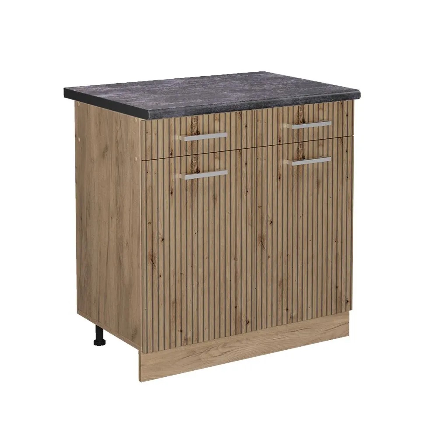 Vicco Küchenunterschrank R-Line Artisan-Eiche Goldkraft Eiche 80 cm AP Anthrazit