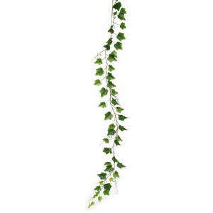 Flower Power Efeu Girlande, 170 cm, grüne Kunstpflanze für die Dekoration.