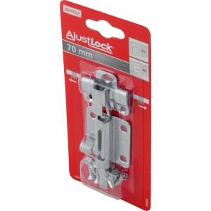 Bolzenriegel AjustLock, blau verzinkt, 70 mm, für Türen und Tore.