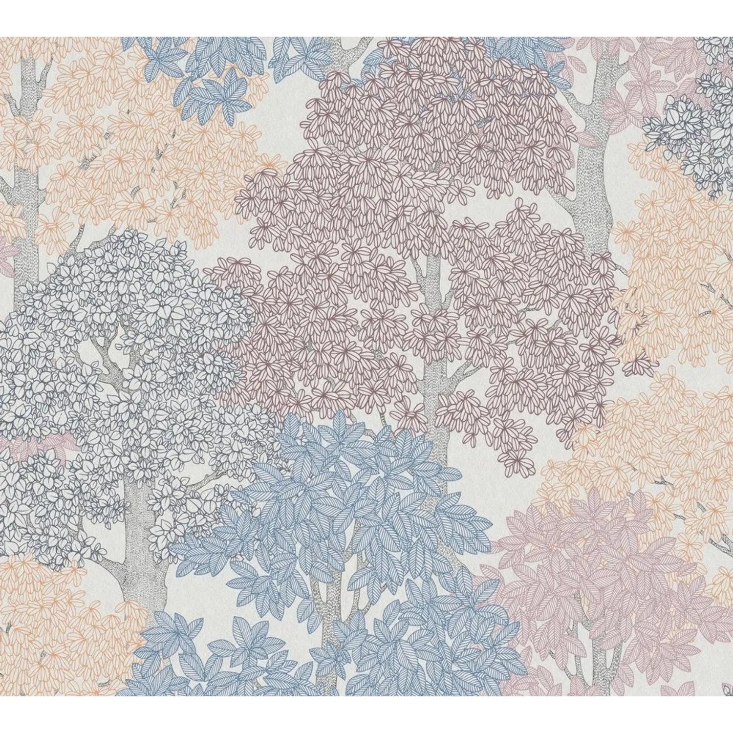 Tadessi Tapete Floral M1-No.1443 Vliestapete in Mehrfarbig