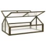 vidaXL Gewächshaus Grau 114x80x50 cm Tannenholz 316416_2