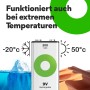 GP Recyko 9V Akku, 200mAh, wiederaufladbar, für extreme Temperaturen geeignet.